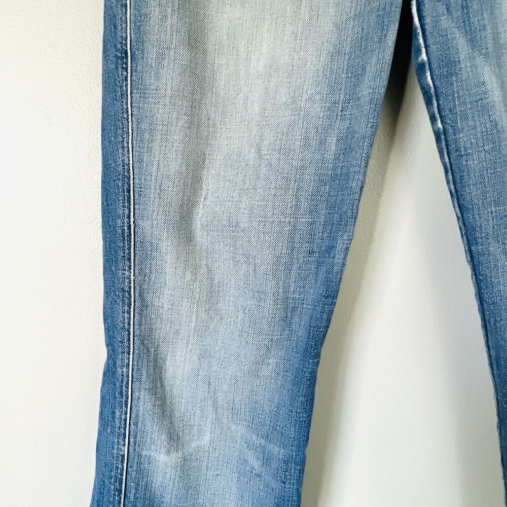 7 for all Mankind Modern Straight Faded Leg Stretch Cotton Polyurethane Jeans 31 - Picture 3 of 7